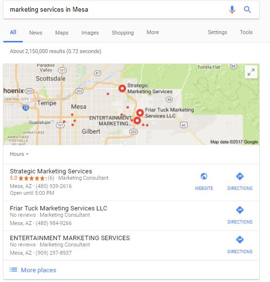 Marketing Services in Mesa