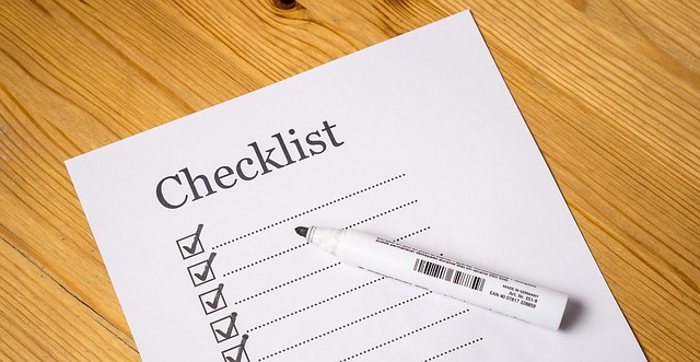 marketing checklist